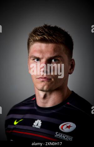 Owen Farrell - séance de portrait. Banque D'Images