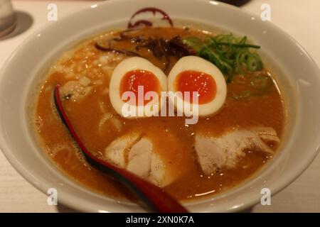 Ramen miso épicé à Kyoto, Japon Banque D'Images