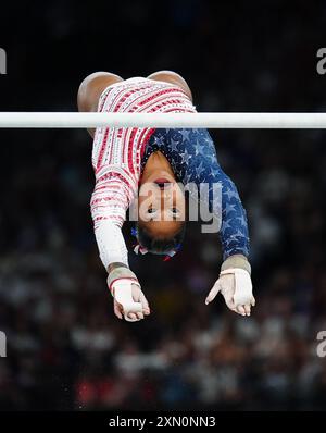 Pin's Olympique Vintage – Sam The Eagle Gymnastique Barres Inégales, Los Angeles 1984
