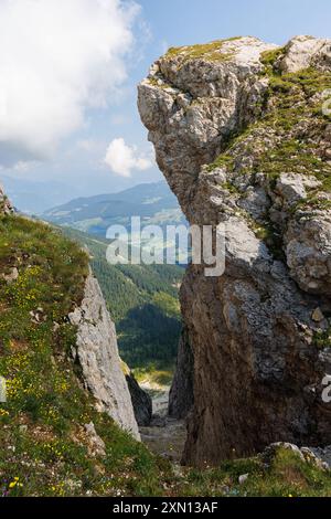 Vue depuis Seceda - Odle - Val Gardena - Ortisei - Italie Banque D'Images