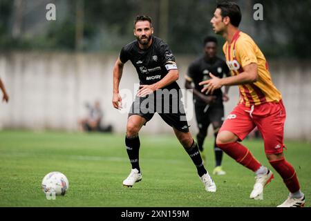 Saint Vincent, Italie. 30 juillet 2024. Leonardo Pavoletti de Cagliari lors du match de football de pré-saison entre Cagliagli et Catanzaro au Stadio Perucca à Saint-Vincent, au nord-ouest de l'Italie - mardi 30 juillet 2024. Sport - Soccer . (Photo de Marco Alpozzi/Lapresse) crédit : LaPresse/Alamy Live News Banque D'Images