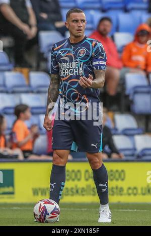 Ollie Norburn de Blackpool lors du match amical de pré-saison Tranmere Rovers vs Blackpool à Prenton Park, Birkenhead, Royaume-Uni, 30 juillet 2024 (photo par Alfie Cosgrove/News images) à Birkenhead, Royaume-Uni le 30/07/2024. (Photo Alfie Cosgrove/News images/SIPA USA) Banque D'Images