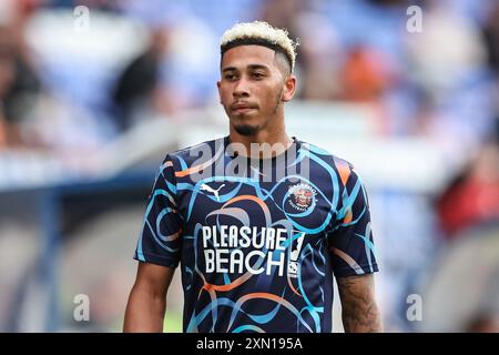 Jordan Gabriel de Blackpool lors du match amical de pré-saison Tranmere Rovers vs Blackpool à Prenton Park, Birkenhead, Royaume-Uni, 30 juillet 2024 (photo par Mark Cosgrove/News images) Banque D'Images