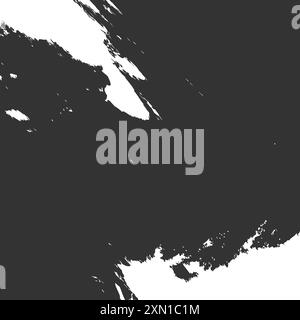 Fond abstrait avec vecteur de splashes blanc. Taches blanches sur un vecteur de fond noir. Fond de demi-teinte abstrait de couleur noir et blanc. Illustration de Vecteur