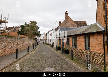 Upper Church Lane, Farnham, Surrey, Angleterre. Banque D'Images