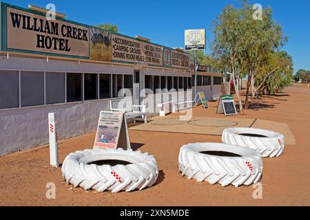 Hôtel William Creek sur la piste d'Oodnadatta Banque D'Images