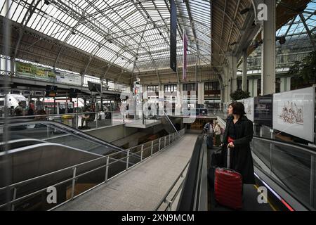 Paris, France. 31 juillet 2024. Cette photographie montre la gare de Lyon à Paris, le 31 juillet 2024. Photo de Firas Abdullah/ABACAPRESS. COM Credit : Abaca Press/Alamy Live News Banque D'Images
