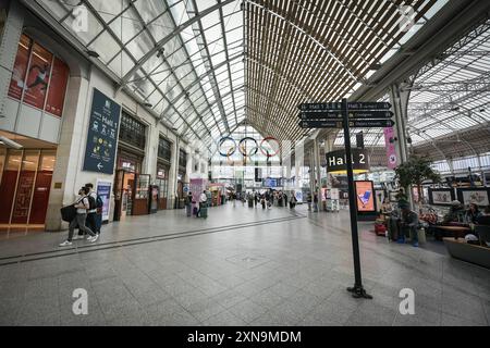 Paris, France. 31 juillet 2024. Cette photographie montre la gare de Lyon à Paris, le 31 juillet 2024. Photo de Firas Abdullah/ABACAPRESS. COM Credit : Abaca Press/Alamy Live News Banque D'Images