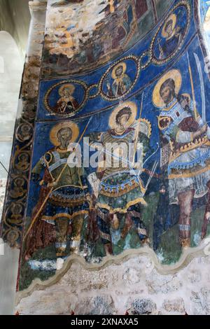 Monastère Manasija, l'intérieur de l'église de la Sainte Trinité est situé dans le monastère de Manasija du 15ème siècle. Banque D'Images