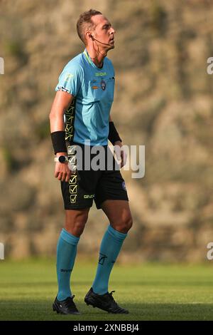 Saint Vincent, Italie. 30 juillet 2024. Luca Pairetto lors du match de pré-saison entre Cagliagli et Catanzaro au Stadio Perucca à Saint-Vincent, au nord-ouest de l'Italie - mardi 30 juillet 2024. Sport - Soccer . (Photo de Marco Alpozzi/Lapresse) crédit : LaPresse/Alamy Live News Banque D'Images