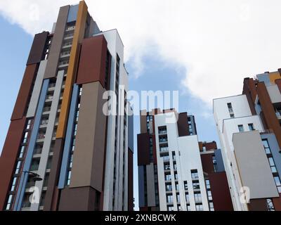 Cascina Merlata, quartier résidentiel et commercial moderne à Milan, Lombardie, Italie Banque D'Images