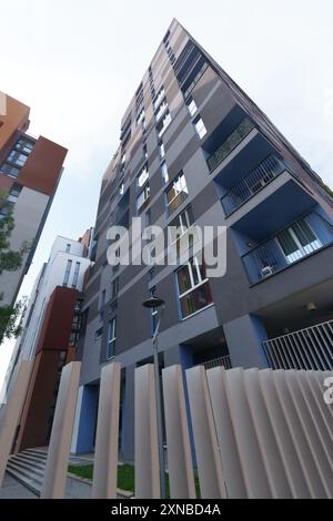 Cascina Merlata, quartier résidentiel et commercial moderne à Milan, Lombardie, Italie Banque D'Images