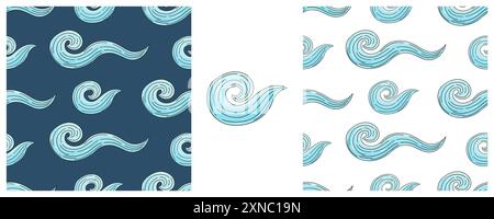 Définir des dinosaures amusants enfants modèle sans couture. Dinosaures du Jurassique. Impression pour la conception de tissu, textile Illustration de Vecteur