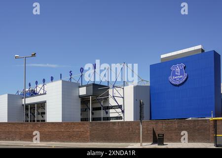 La maison d'Everton FC Goodison Park. Banque D'Images