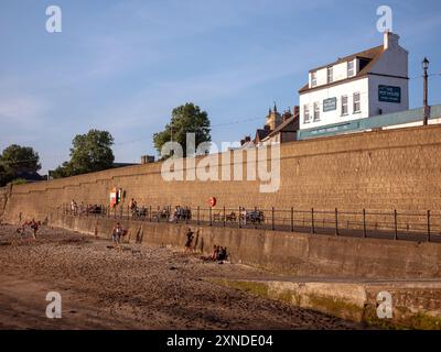 La plage de Fish Sands à Hartlepool Headland, dans le nord-est de l'Angleterre, Royaume-Uni. Banque D'Images