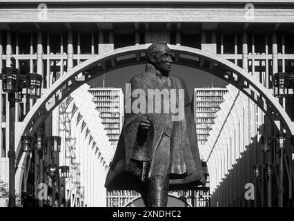 Statue de Bolivar civil, avenue Bolivar, Caracas, Venezuela Banque D'Images