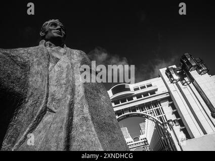 Statue de Bolivar civil, avenue Bolivar, Caracas, Venezuela Banque D'Images