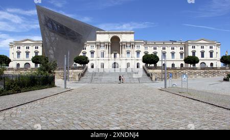 Musée Bundeswehr d'histoire militaire, bâtiment d'un ancien arsenal militaire à Albertstadt, Dresde, Allemagne Banque D'Images