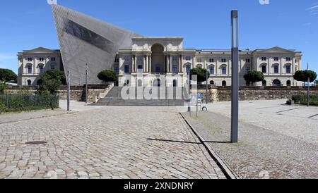 Musée Bundeswehr d'histoire militaire, situé dans un ancien arsenal militaire dans l'Albertstadt, Dresde, Allemagne Banque D'Images