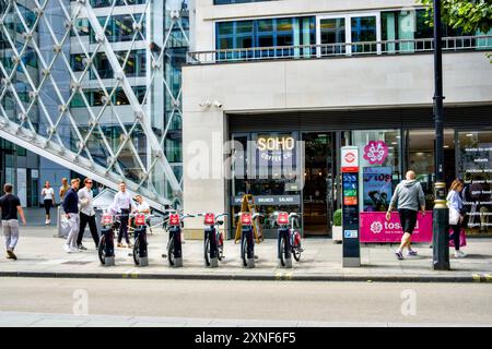 Baker Street Central London Street Scene, ville de Westminster, Londres, Angleterre, Royaume-Uni Banque D'Images