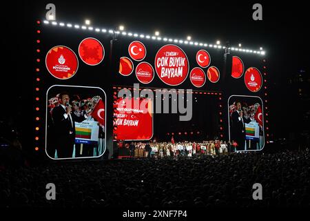 ISTANBUL, TURKIYE - 23 AVRIL 2024 : le maire d'Istanbul, Ekrem Imamoglu, lors de la Journée de la souveraineté nationale et des enfants de Turkiye le 23 avril à Istanbul Banque D'Images