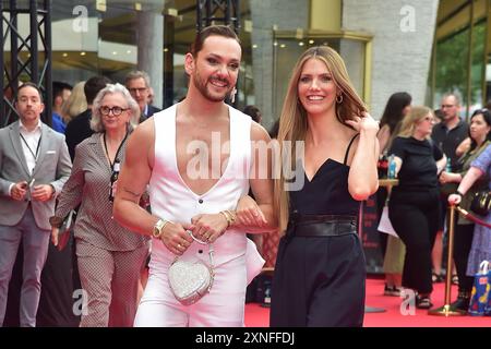 TRAPPE : PAS DE SORTIE Das criblage spécial TRAPPE von : NO WAY OUT Riccardo Simonetti und Viviane Geppert im Zoopalast in Berlin, AM 31.07.2024 im Zoopalast *** TRAP NO WAY OUT la projection spéciale de TRAP NO WAY OUT Riccardo Simonetti et Viviane Geppert au Zoopalast de Berlin, le 31 07 2024 au Zoopalast Photopress Mueller Banque D'Images