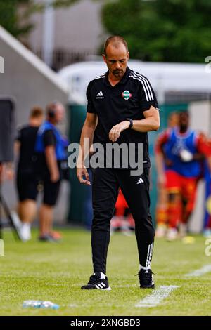 Radom, Pologne. 27 juillet 2024. Bruno Baltazar (entraîneur de Radomiak) vu lors du match PKO BP Ekstraklasa entre les équipes de Radomiak Radom et Jagiellonia Bialystok au Stadion Miejski im. Braci Czachorow. Score final : Radomiak Radom 2 : 3 Jagiellonia Bialystok (photo de Maciej Rogowski/SOPA images/Sipa USA) crédit : Sipa USA/Alamy Live News Banque D'Images