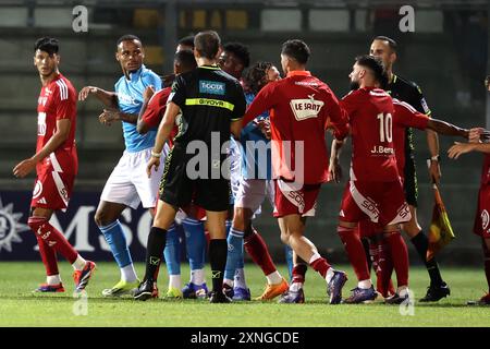 Napoli's Natan lors du match amical Napoli et Brest au stade Teofilo Patini de Castel Di Sangro, Italie centrale et méridionale - dimanche 31 juillet 2024. Sport - Soccer . (Photo de Alessandro Garofalo/LaPresse) crédit : LaPresse/Alamy Live News Banque D'Images