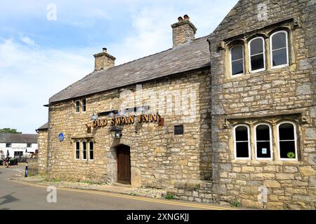 The Old Swan Inn, Llantwit Major, Vale of Glamorgan, pays de Galles du Sud. Prise en juillet 2024. Été Banque D'Images