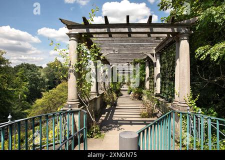 The Hill Garden and Pergola, Hampstead Heath, Londres, Royaume-Uni Banque D'Images