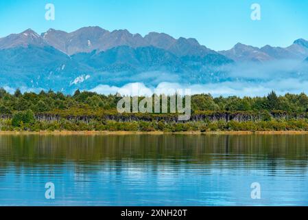 Rivière Eglinton dans la région de Southland - Nouvelle-Zélande Banque D'Images