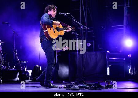 Marina Di Pietrasanta, Italie. 31 juillet 2024. Jack Savoretti se produit en concert au Festival de la Versiliana. (Photo de Stefano dalle Luche/Pacific Press) crédit : Pacific Press Media production Corp./Alamy Live News Banque D'Images