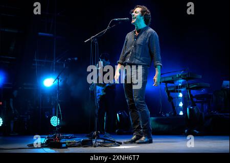 Marina Di Pietrasanta, Italie. 31 juillet 2024. Jack Savoretti se produit en concert au Festival de la Versiliana. (Photo de Stefano dalle Luche/Pacific Press) crédit : Pacific Press Media production Corp./Alamy Live News Banque D'Images