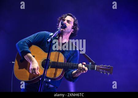 Marina Di Pietrasanta, Italie. 31 juillet 2024. Jack Savoretti se produit en concert au Festival de la Versiliana. (Photo de Stefano dalle Luche/Pacific Press) crédit : Pacific Press Media production Corp./Alamy Live News Banque D'Images