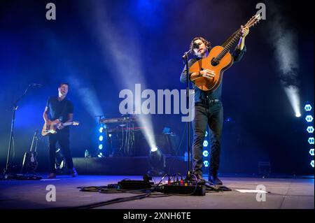 Marina Di Pietrasanta, Italie. 31 juillet 2024. Jack Savoretti se produit en concert au Festival de la Versiliana. (Photo de Stefano dalle Luche/Pacific Press) crédit : Pacific Press Media production Corp./Alamy Live News Banque D'Images