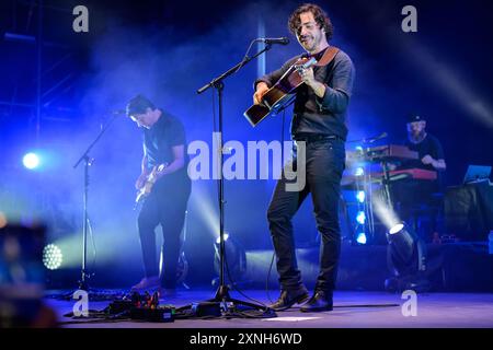 Marina Di Pietrasanta, Italie. 31 juillet 2024. Jack Savoretti se produit en concert au Festival de la Versiliana. (Photo de Stefano dalle Luche/Pacific Press) crédit : Pacific Press Media production Corp./Alamy Live News Banque D'Images