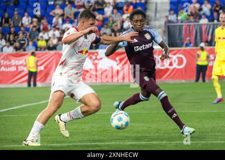 Harrison, États-Unis. 31 juillet 2024. RB Leipzig et Aston Villa lors d'un amical international au Red Bull Arena de Harrison, New Jersey, États-Unis, le mercredi 31 juillet 2024. Crédit : Brazil photo Press/Alamy Live News Banque D'Images