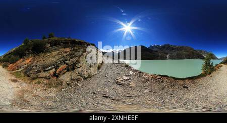 Vue panoramique à 360° de Autour de Mattmarksee 11