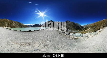 Vue panoramique à 360° de Autour de Mattmarksee 14