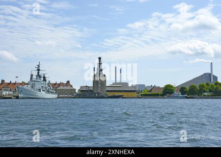 La base navale Holmen de la Marine royale danoise à Copenhague, Danemark, Scandinavie. Banque D'Images