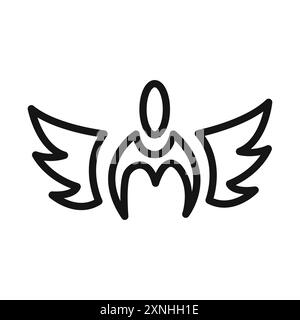 valkyrie icône graphique vectorielle linéaire signe ou symbole défini pour l'interface utilisateur de l'application web Illustration de Vecteur