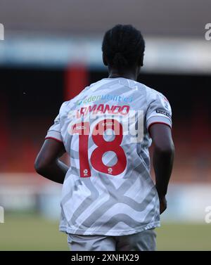 Armando Quitirna de Crawley Town Banque D'Images