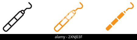 Collection d'ensemble de logo de conception de Web d'icône de choix dentaire dans le vecteur plat Illustration de Vecteur