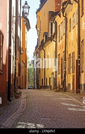 Backstreet de Prastgatan, Stockholm Banque D'Images