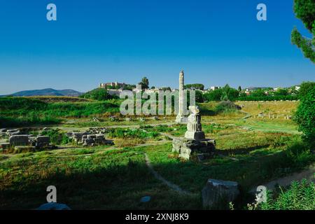 18 juin 2024 Selcuk Izmır Turquie. Temple Arthemis à Ephesus Selcuk Turquie Banque D'Images