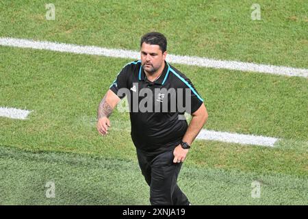 Decines Charpieu, France. 31 juillet 2024. Entraîneur Michael Mayne (Nouvelle-Zélande), Football, Groupe féminin A entre la Nouvelle-Zélande et la France lors des Jeux Olympiques de Paris 2024 le 31 juillet 2024 au stade Groupama de Decines-Charpieu près de Lyon - photo Frederic Chambert/Panoramic/DPPI Media Credit : DPPI Media/Alamy Live News Banque D'Images