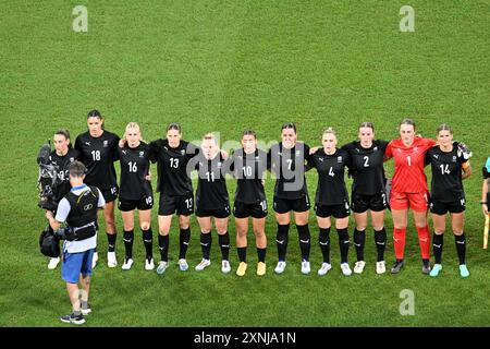 Decines Charpieu, France. 31 juillet 2024. Équipe Nouvelle-Zélande, Football, Groupe féminin A entre la Nouvelle-Zélande et la France lors des Jeux Olympiques de Paris 2024 le 31 juillet 2024 au stade Groupama de Decines-Charpieu près de Lyon - photo Frédéric Chambert/Panoramic/DPPI Media Credit : DPPI Media/Alamy Live News Banque D'Images