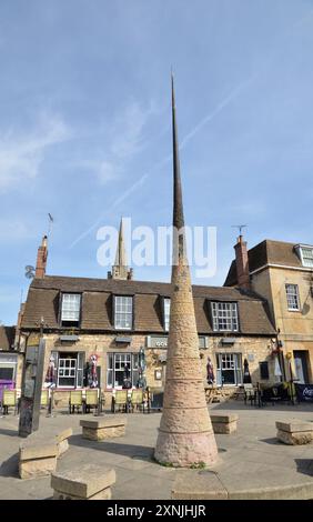 Le marché aux moutons dans le Lincolnshire Market Town de Stamford Banque D'Images