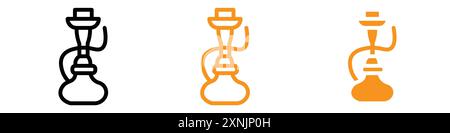 Hookah icône Web design logo Set collection en vecteur Illustration de Vecteur