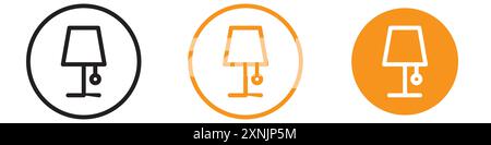Collection d'ensemble de logo de conception Web d'icône de lumière d'accueil dans le vecteur Illustration de Vecteur